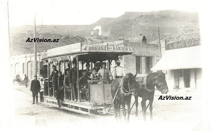 El transporte de Baku 100 años atrás - FOTOS